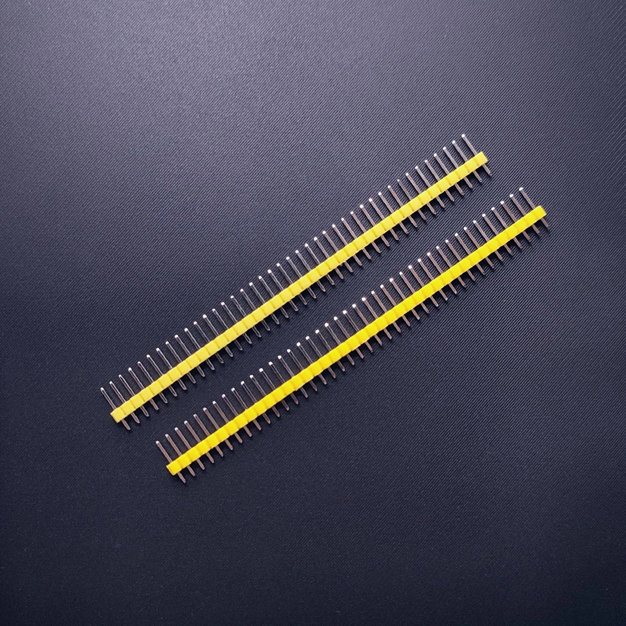 2pcs 1x40 Pin headers - Yellow