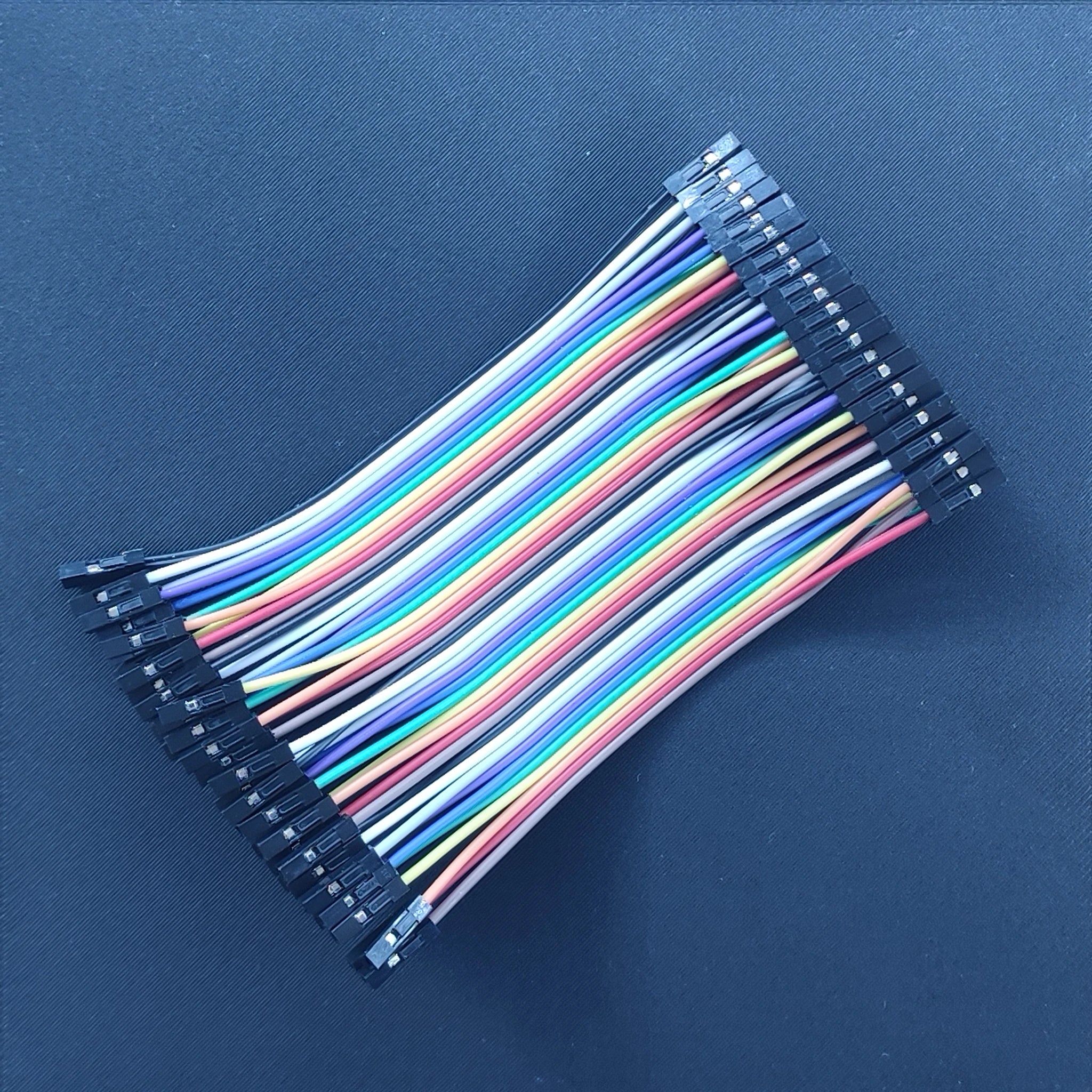 40pcs 10cm jumper ribbon cable F-F