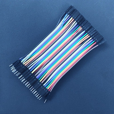40pcs 10cm jumper ribbon cable M-F