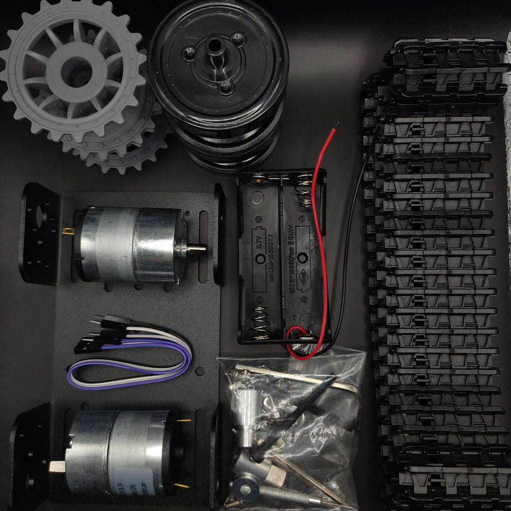 DFRobot ROB0153: Black Gladiator Tracked Robot Chassis