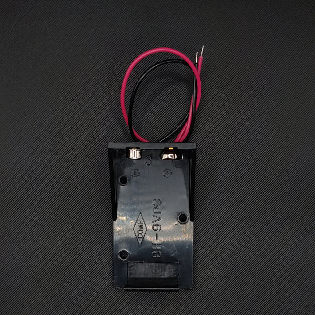 9V Battery Holder with Wire Leads