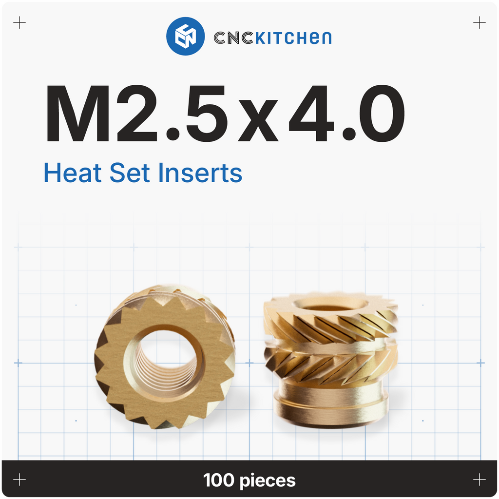 CNCKitchen - M2.5x4.0 Inserts