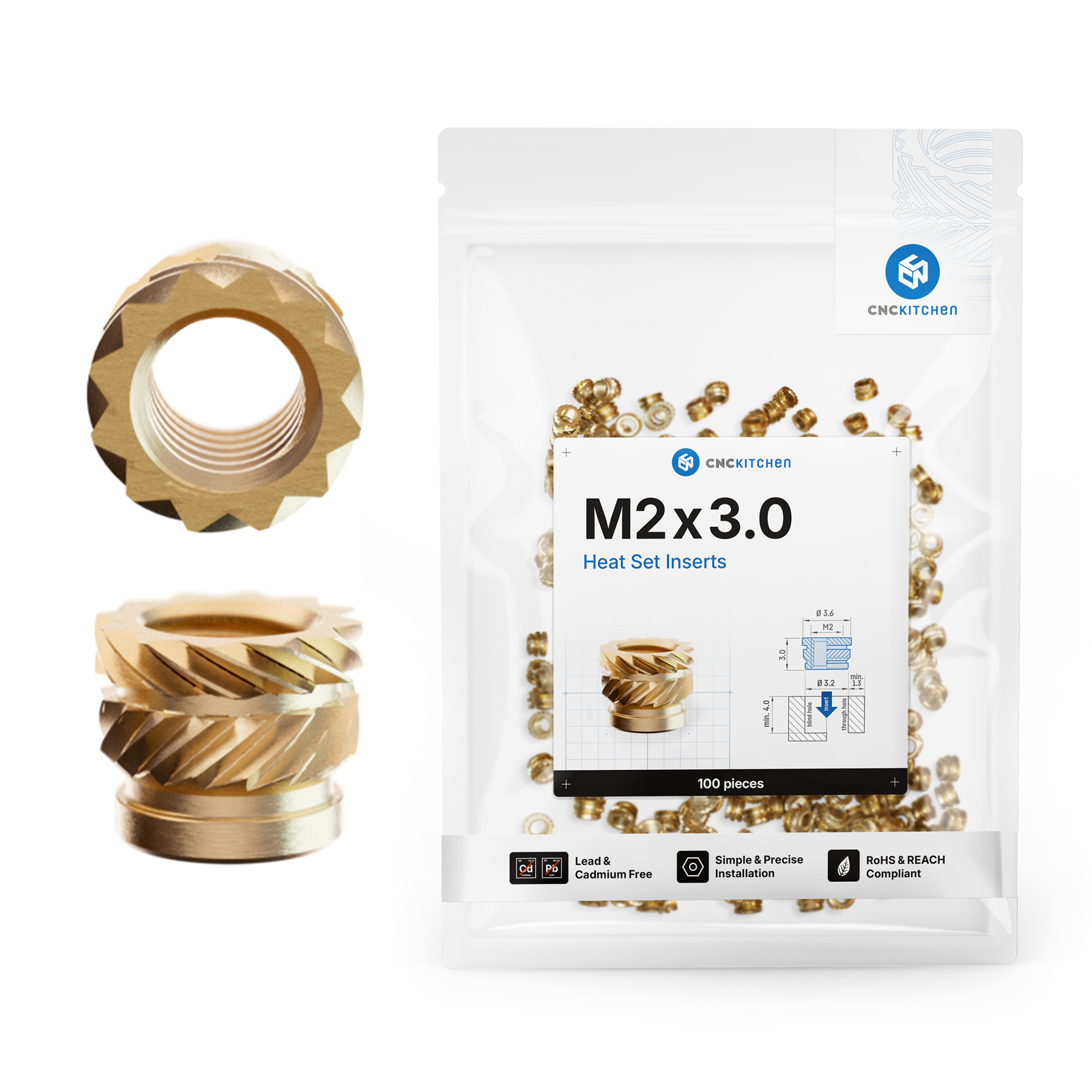 CNCKitchen - M2x3.0 Inserts