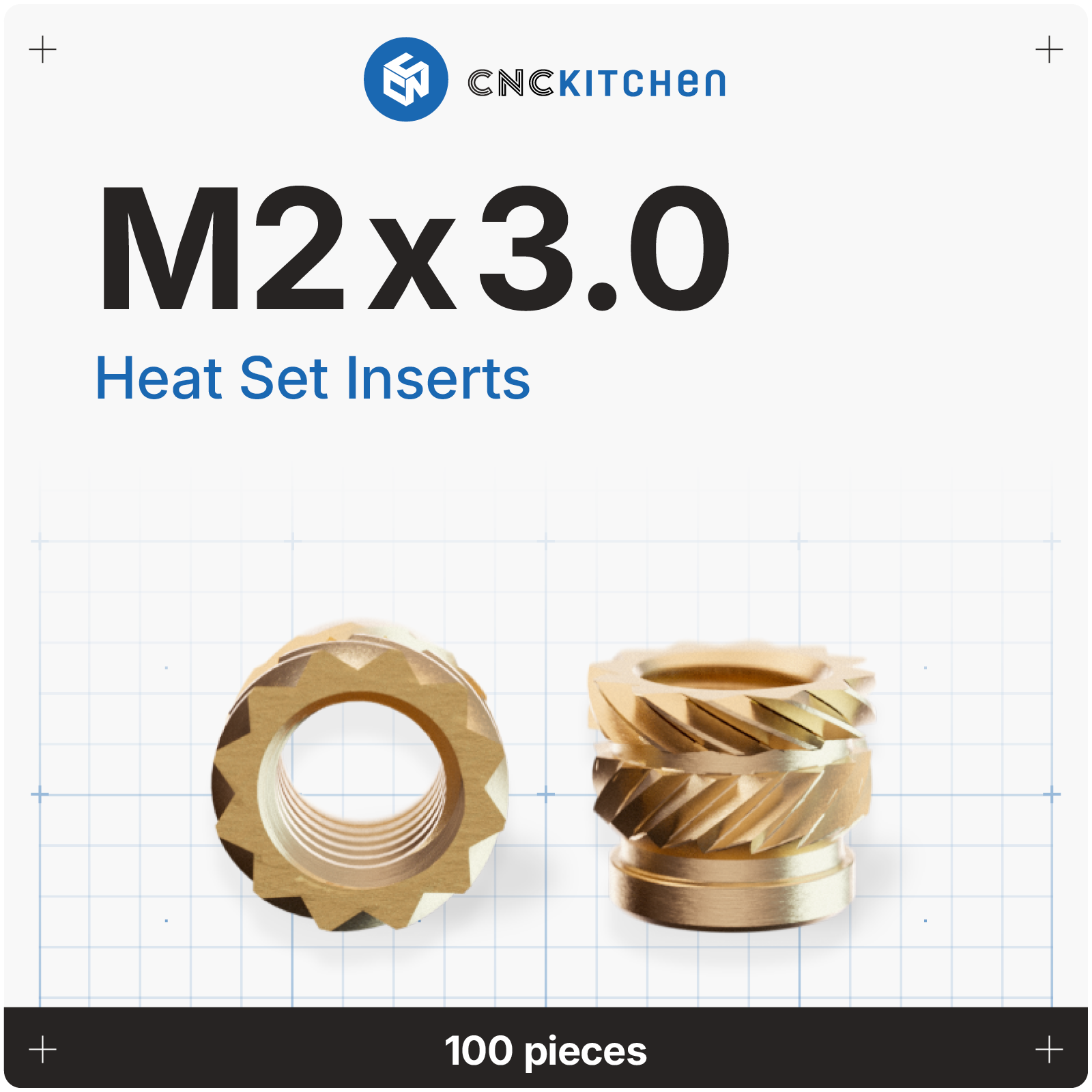 CNCKitchen - M2x3.0 Inserts