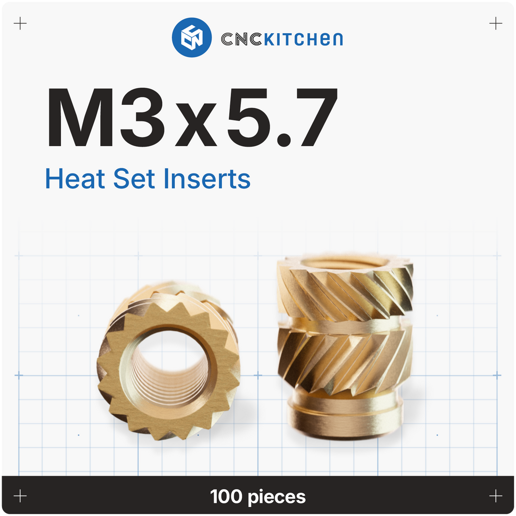 CNCKitchen - M3x5.7 Inserts