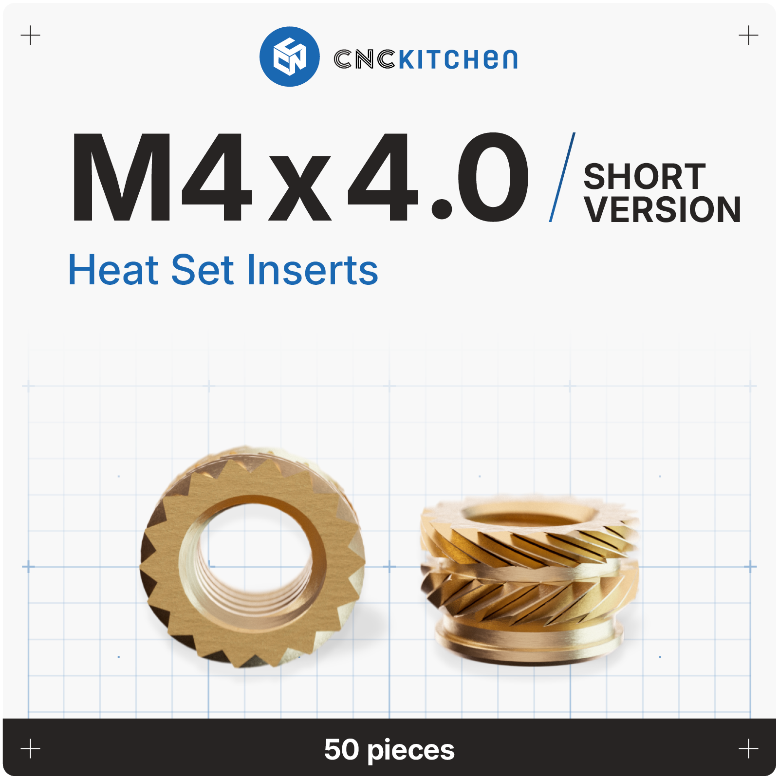 CNCKitchen - M4x4 Inserts