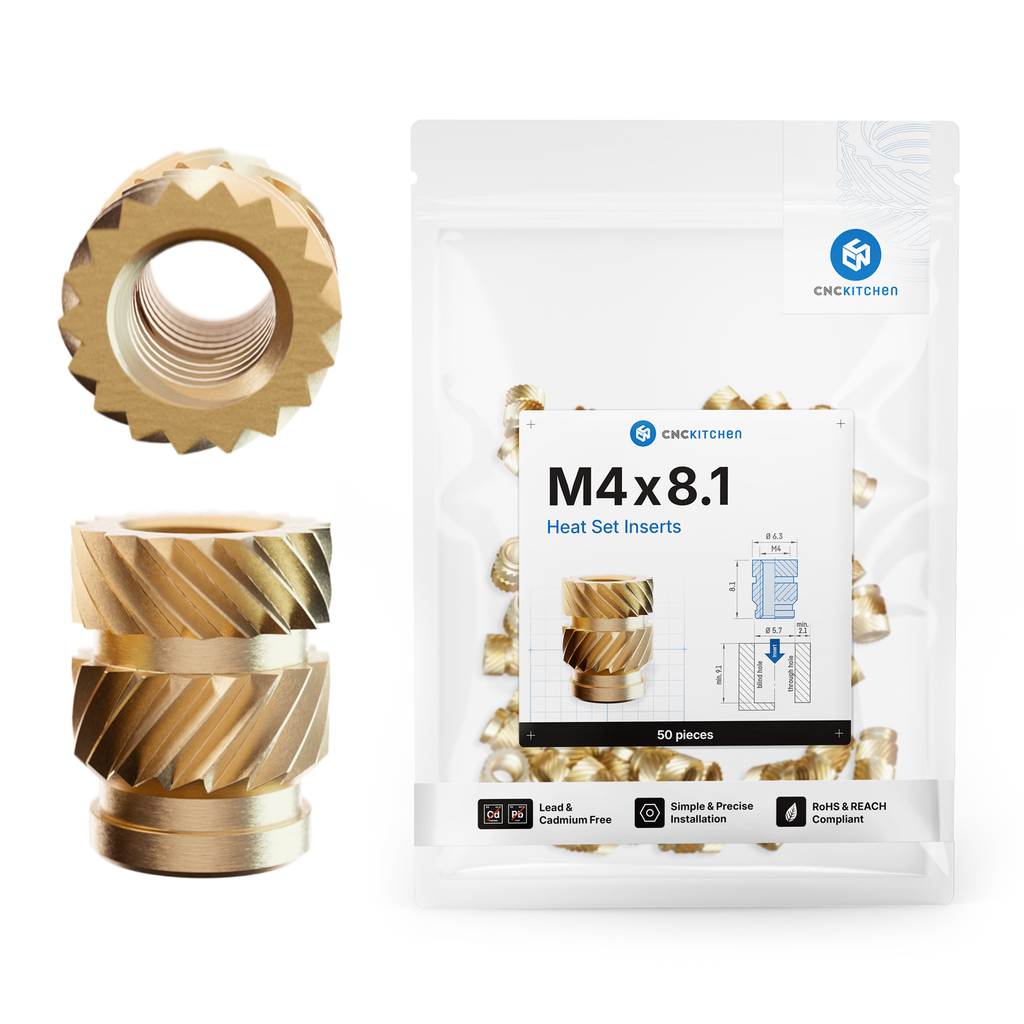 CNCKitchen - M4x8.1 Inserts