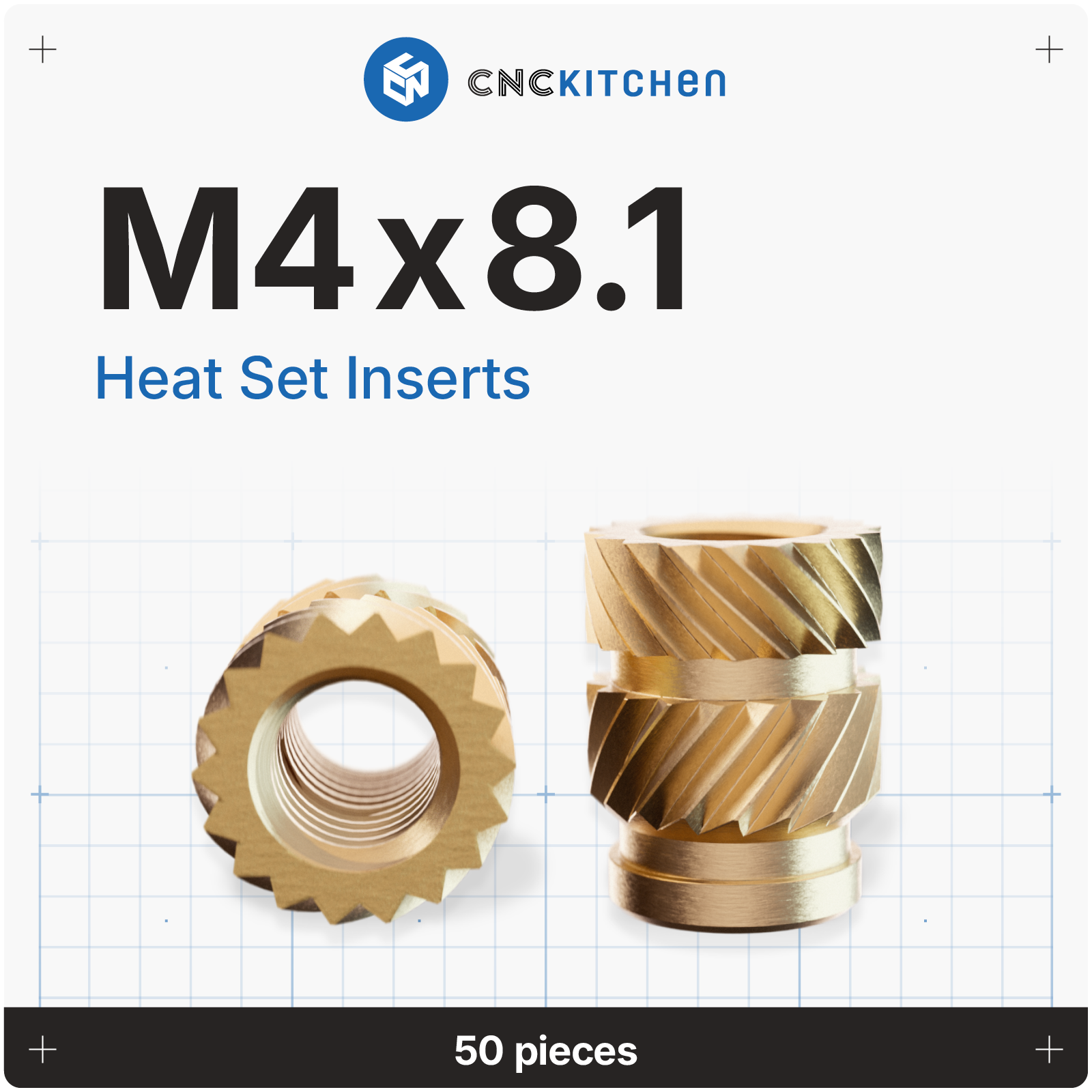 CNCKitchen - M4x8.1 Inserts