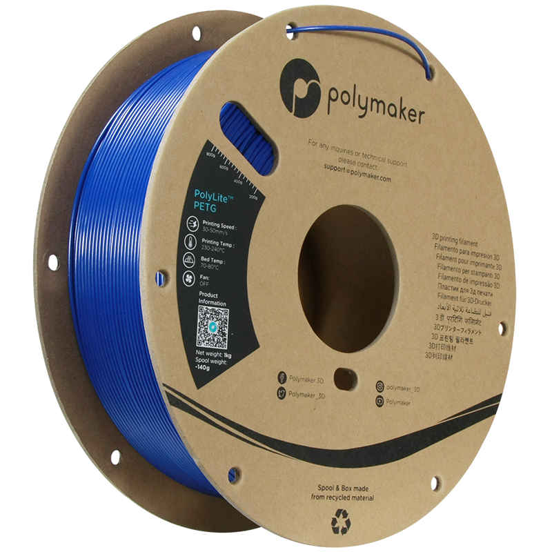 Polymaker PolyLite™ PETG – Blue (1.75 mm, 1 kg)