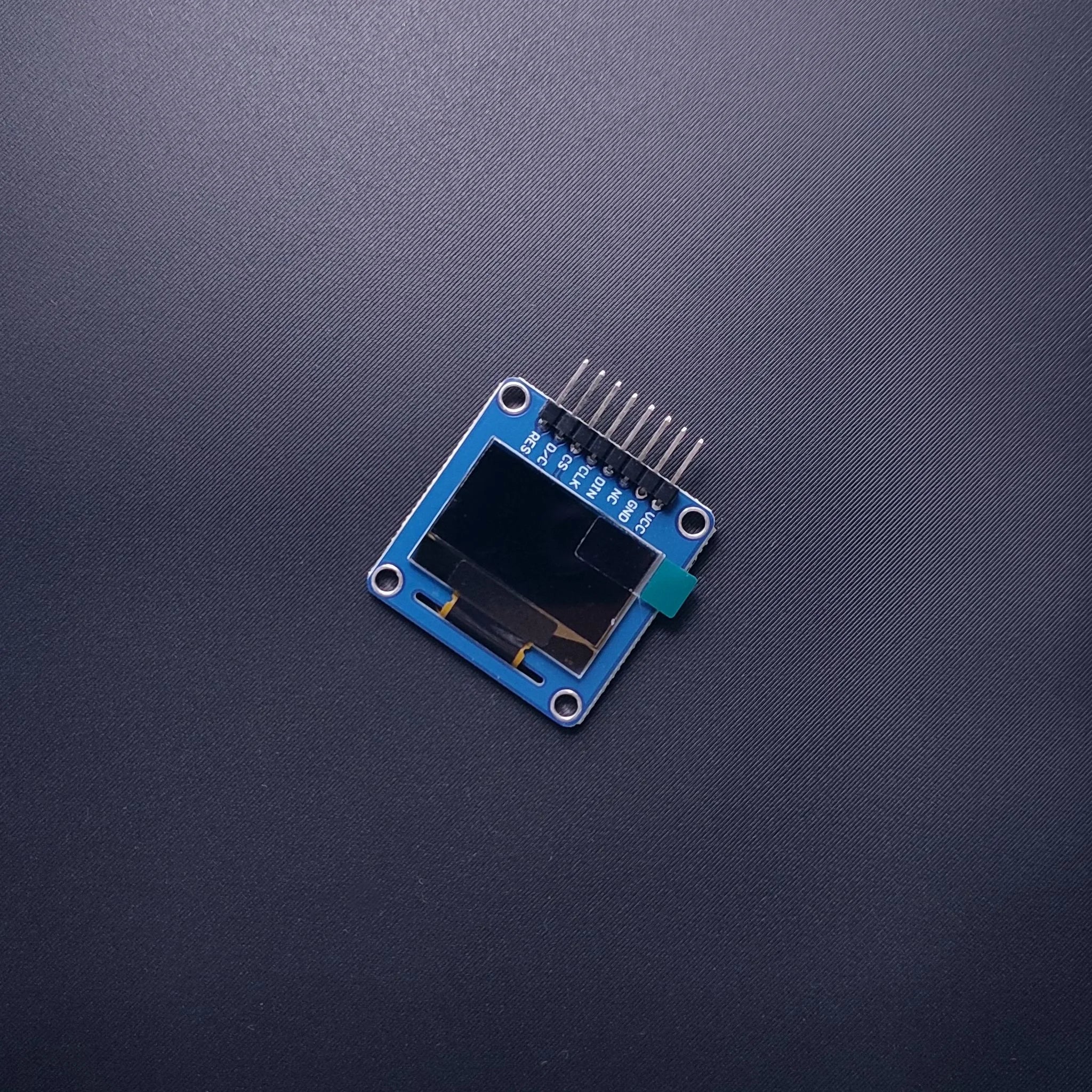 Waveshare 0.96" OLED (SSD1306, 128×64)